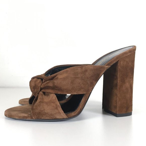 Saint Laurent (YSL) Loulou Knot Sandals Sz 37 - Picture 2 of 8